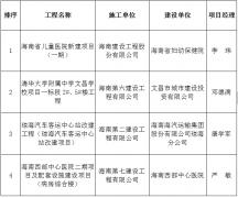 海建集團(tuán)9項(xiàng)工程榮獲2020年度海南省建設(shè)工程“綠島杯”獎(jiǎng)